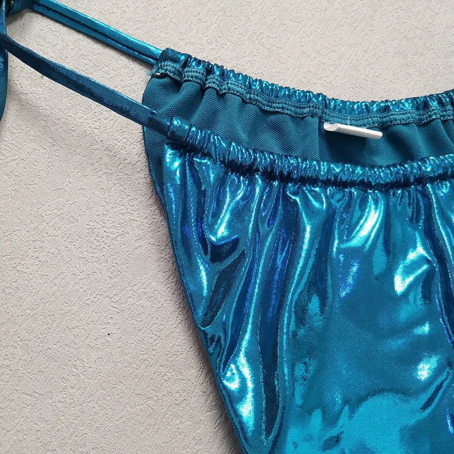 Blue Glossy MerBae two piece swimsuit - Wear with style