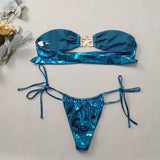 Blue Glossy MerBae two piece swimsuit - Wear with style