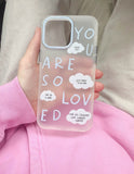 Blue You Are So Loved Frosted Phone Case - Wear with style