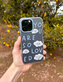 Blue You Are So Loved Frosted Phone Case - Wear with style