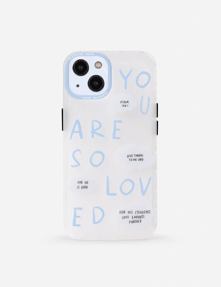 Blue You Are So Loved Frosted Phone Case - Wear with style