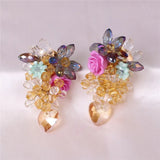 Bohemia Acrylic Flower Earrings - Wear with style