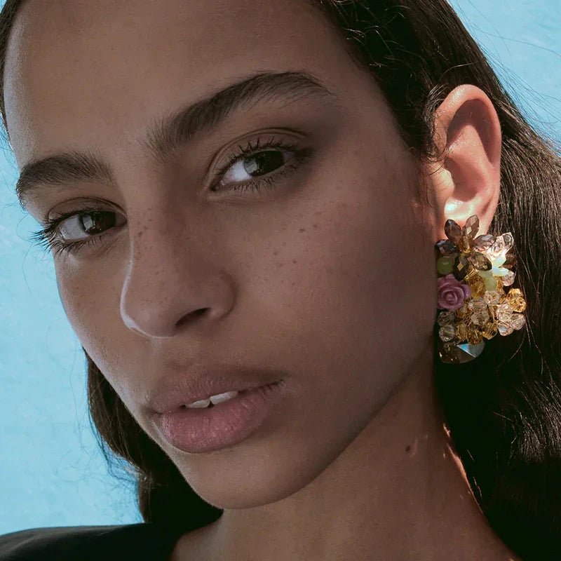 Bohemia Acrylic Flower Earrings - Wear with style