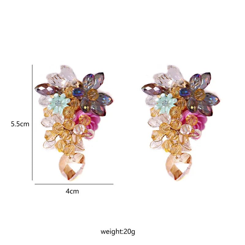 Bohemia Acrylic Flower Earrings - Wear with style