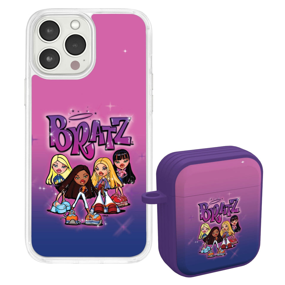 Bratz® Classic HD Apple iPhone 12 Mag - Safe Phone Case and AirPods All Gen 1 & 2 Combo Package - Wear with style