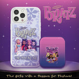 Bratz® Classic HD Apple iPhone 12 Mag - Safe Phone Case and AirPods All Gen 1 & 2 Combo Package - Wear with style