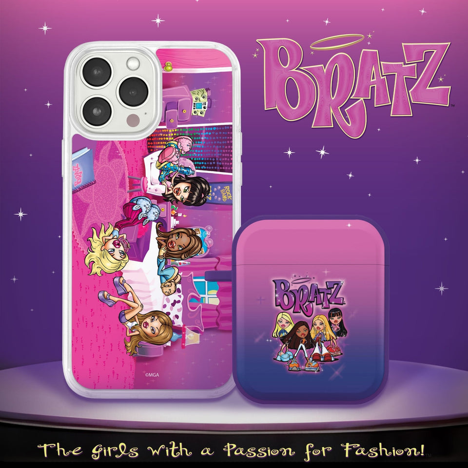 Bratz® Classic HD Apple iPhone 12 Mag - Safe Phone Case and AirPods All Gen 1 & 2 Combo Package - Wear with style