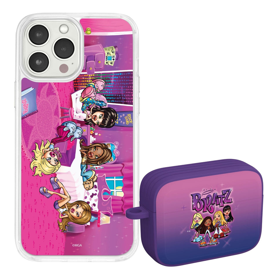 Bratz® Classic HD Apple iPhone 12 Mag - Safe Phone Case and AirPods Pro Combo Package - Wear with style