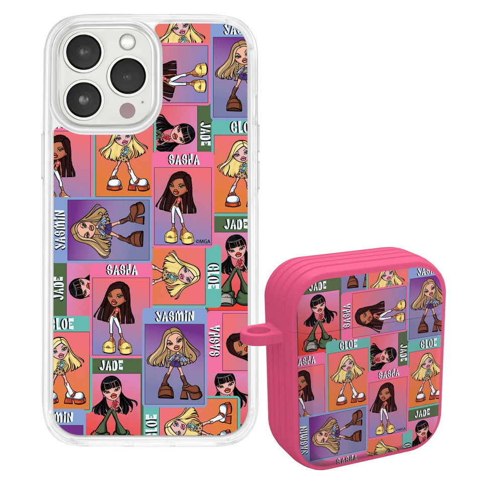 Bratz® Classic HD Apple iPhone 14 Mag - Safe Phone Case and AirPods Gen 1 & 2 Combo Package - Wear with style