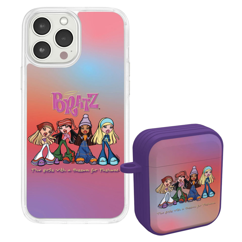 Bratz® Classic HD Apple iPhone 15 Mag - Safe Phone Case and AirPods Gen 1 & 2 Combo Package - Wear with style