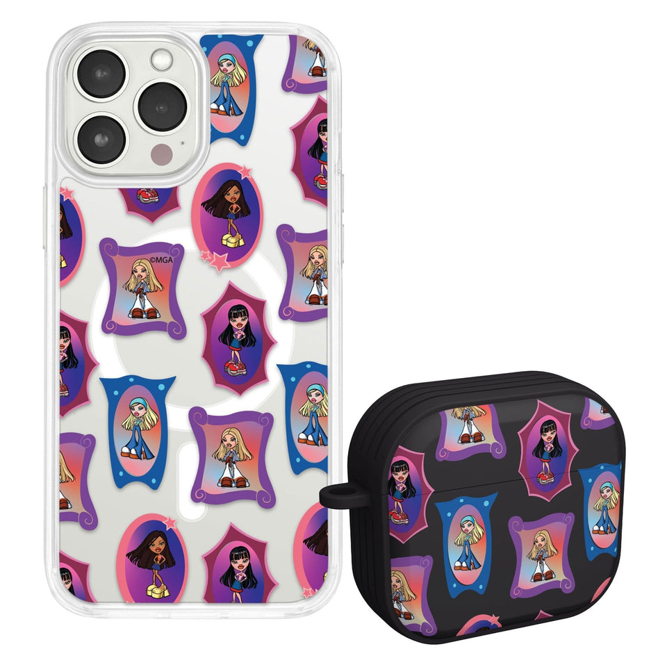 Bratz® Classic HD Apple iPhone 15 Mag - Safe Phone Case and AirPods Gen 3 Combo Package - Wear with style