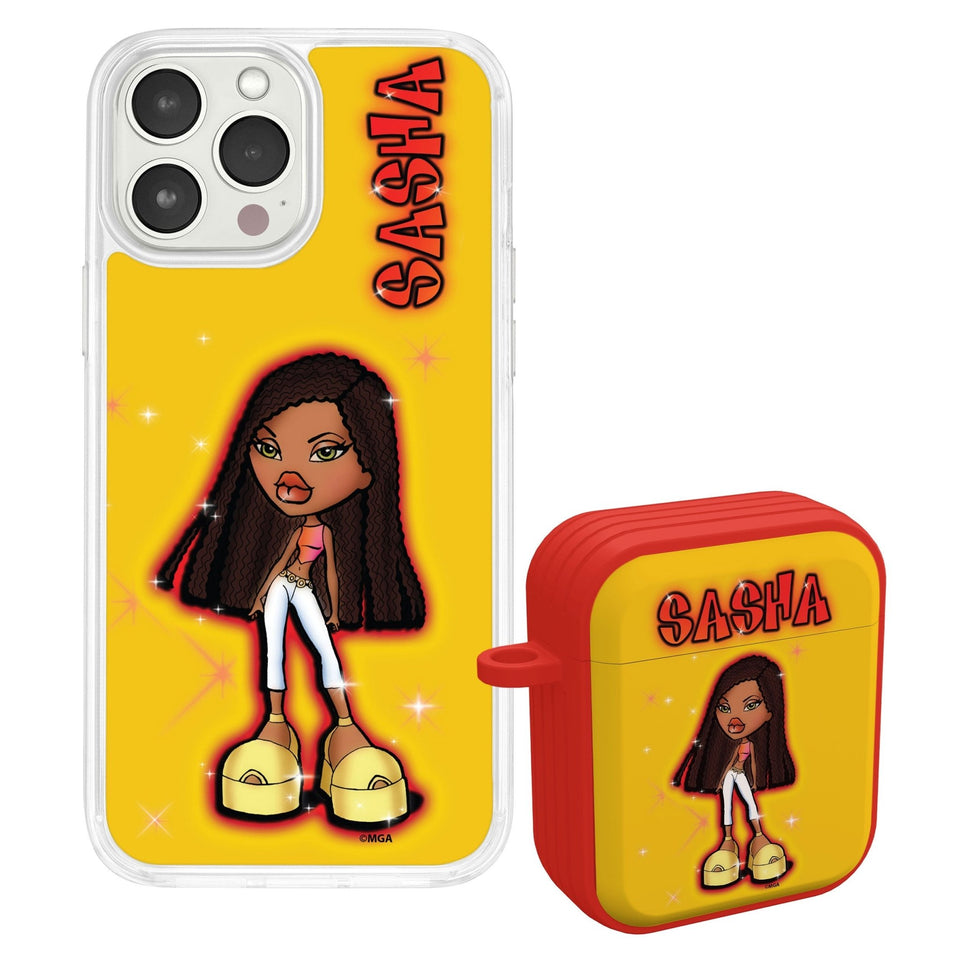 Bratz® Passion For Fashion HD Apple iPhone 12 Mag - Safe Phone Case and AirPods Gen 1 & 2 Combo Package - Wear with style