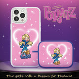 Bratz® Passion For Fashion HD Apple iPhone 12 Mag - Safe Phone Case and AirPods Pro Combo Package - Wear with style
