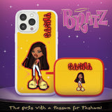 Bratz® Passion For Fashion HD Apple iPhone 12 Mag - Safe Phone Case and AirPods Pro Combo Package - Wear with style
