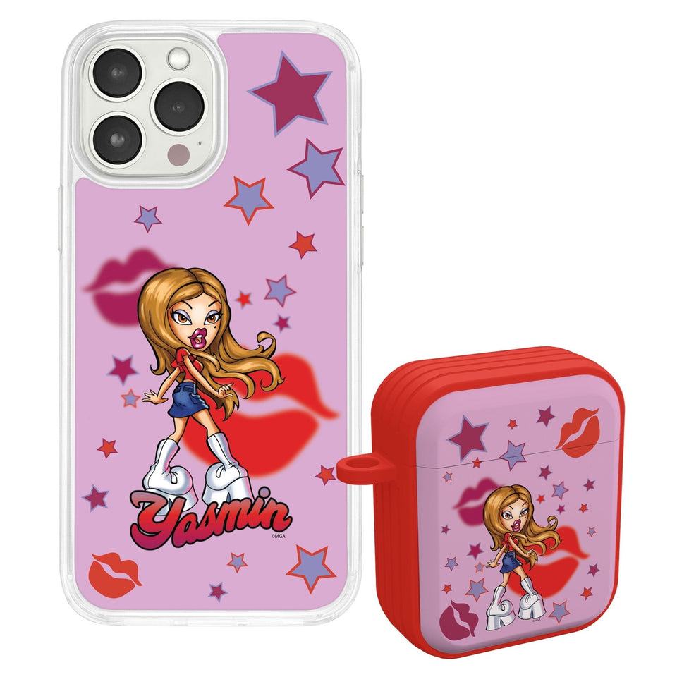 Bratz® Passion For Fashion HD Apple iPhone 13 Mag - Safe Phone Case and AirPods Gen 1 & 2 Combo Package - Wear with style