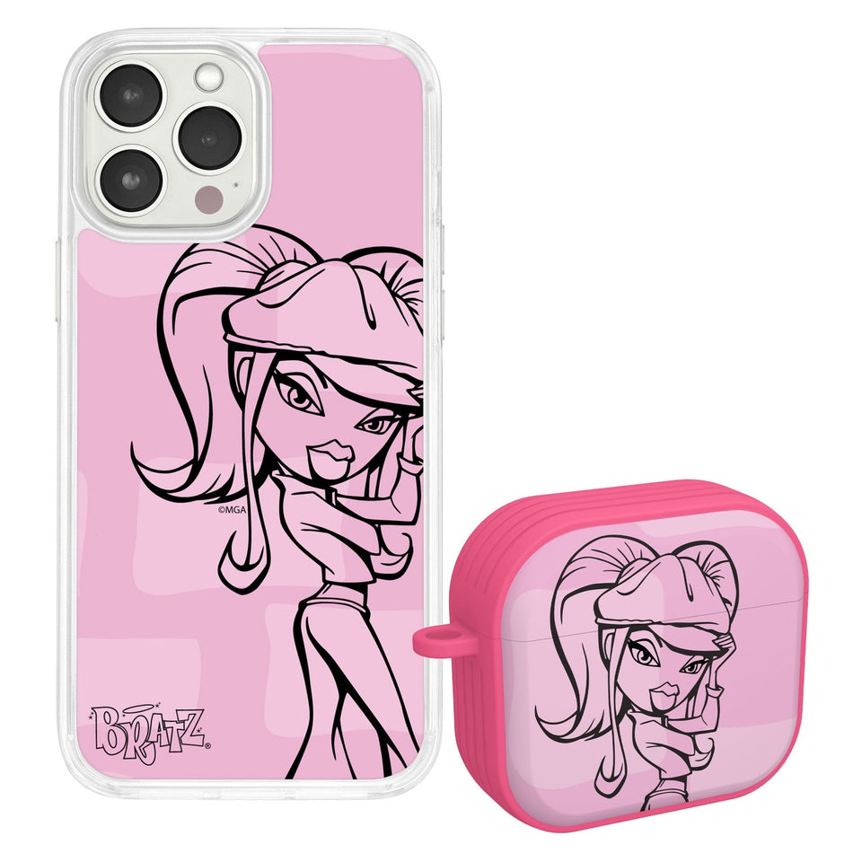 Bratz® Passion For Fashion HD Apple iPhone 13 Mag - Safe Phone Case and AirPods Gen 3 Combo Package - Wear with style