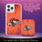 Bratz® Passion For Fashion HD Apple iPhone 14 Mag - Safe Phone Case and AirPods Gen 1 & 2 Combo Package - Wear with style