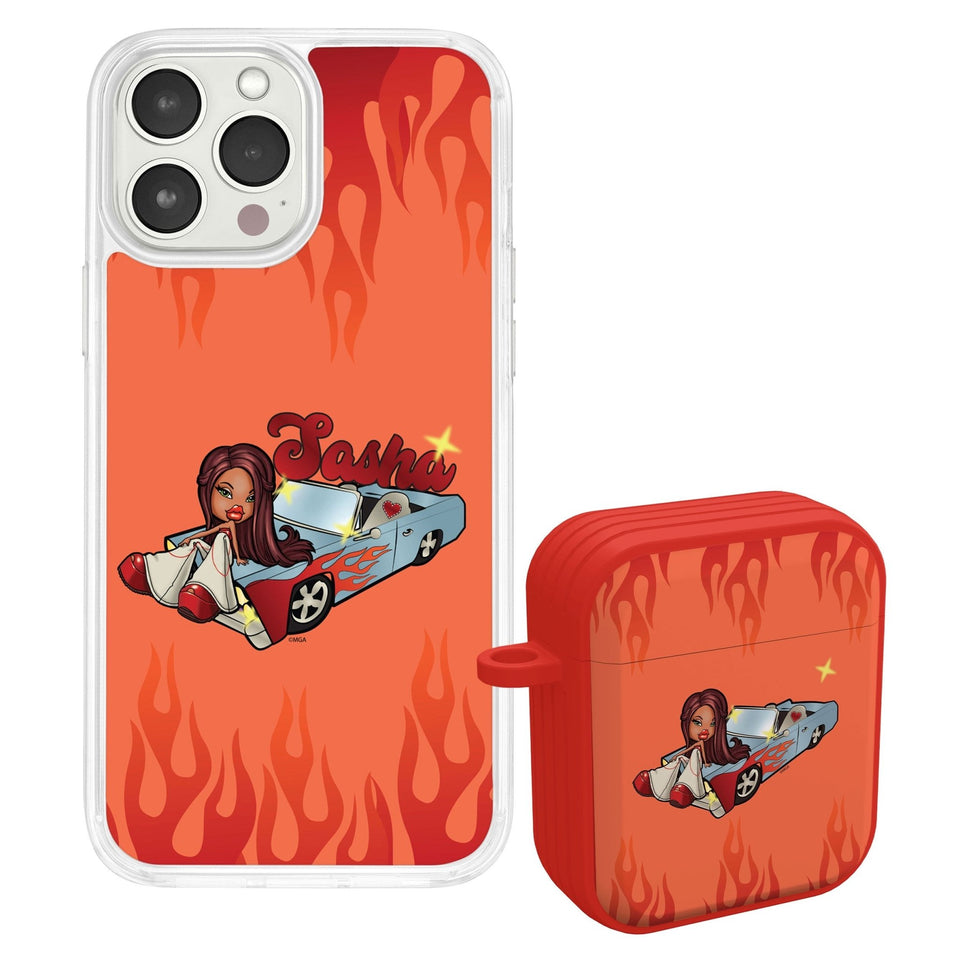 Bratz® Passion For Fashion HD Apple iPhone 14 Mag - Safe Phone Case and AirPods Gen 1 & 2 Combo Package - Wear with style