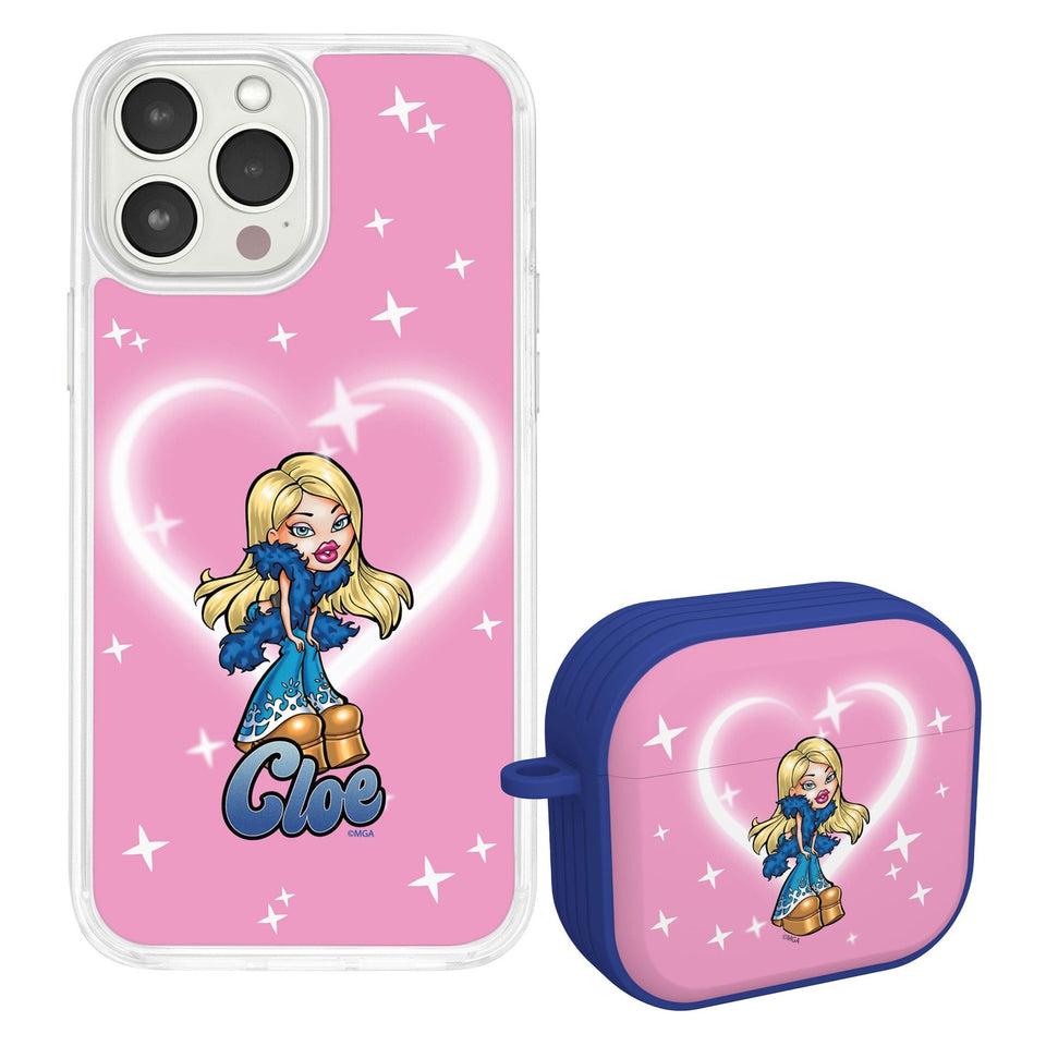 Bratz® Passion For Fashion HD Apple iPhone 14 Mag - Safe Phone Case and AirPods Gen 3 Combo Package - Wear with style