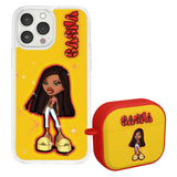 Bratz® Passion For Fashion HD Apple iPhone 14 Mag - Safe Phone Case and AirPods Gen 3 Combo Package - Wear with style