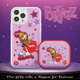 Bratz® Passion For Fashion HD Apple iPhone 14 Mag - Safe Phone Case and AirPods Gen 3 Combo Package - Wear with style
