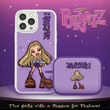 Bratz® Passion For Fashion HD Apple iPhone 14 Mag - Safe Phone Case and AirPods Pro Combo Package - Wear with style