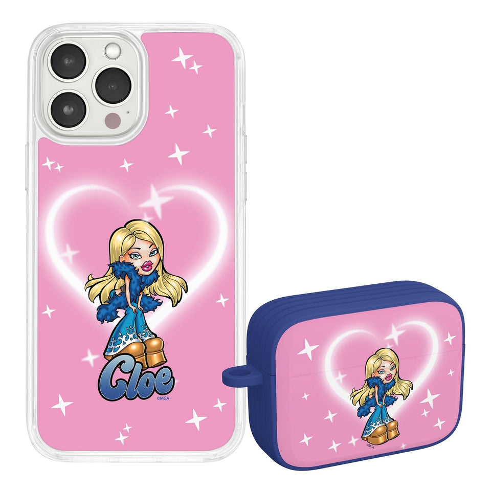 Bratz® Passion For Fashion HD Apple iPhone 14 Mag - Safe Phone Case and AirPods Pro Combo Package - Wear with style