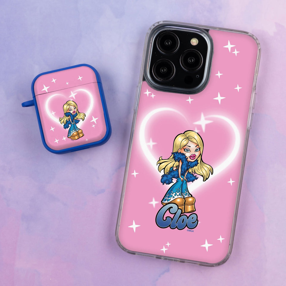 Bratz® Passion For Fashion HD Apple iPhone 15 Mag - Safe Phone Case and AirPods Gen 1 & 2 Combo Package - Wear with style