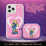 Bratz® Passion For Fashion HD Apple iPhone 15 Mag - Safe Phone Case and AirPods Gen 3 Combo Package - Wear with style