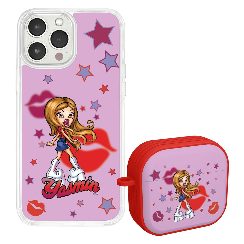 Bratz® Passion For Fashion HD Apple iPhone 15 Mag - Safe Phone Case and AirPods Gen 3 Combo Package - Wear with style