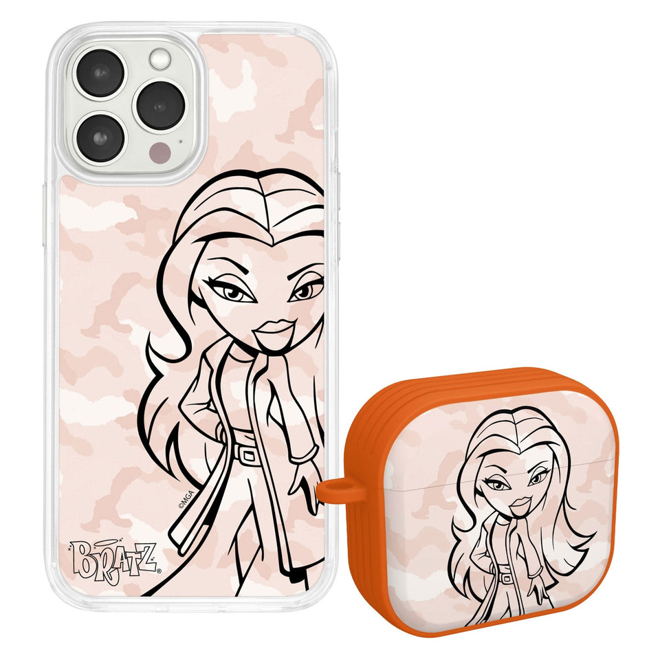 Bratz® Passion For Fashion HD Apple iPhone 15 Mag - Safe Phone Case and AirPods Gen 3 Combo Package - Wear with style