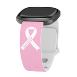 Breast Cancer Awareness HD Fitbit Versa 3 & Sense 1 Watch Band - Wear with style