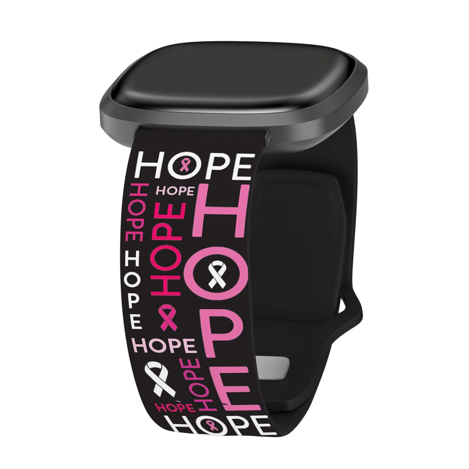 Breast Cancer Awareness HD Fitbit Versa 3 & Sense 1 Watch Band - Wear with style
