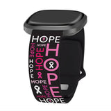 Breast Cancer Awareness HD Fitbit Versa 3 & Sense 1 Watch Band - Wear with style