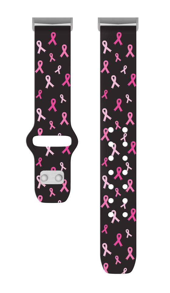 Breast Cancer Awareness HD Fitbit Versa 3 & Sense 1 Watch Band - Wear with style