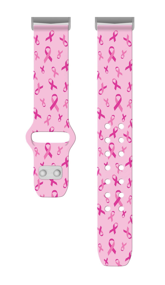 Breast Cancer Awareness HD Fitbit Versa 3 & Sense 1 Watch Band - Wear with style