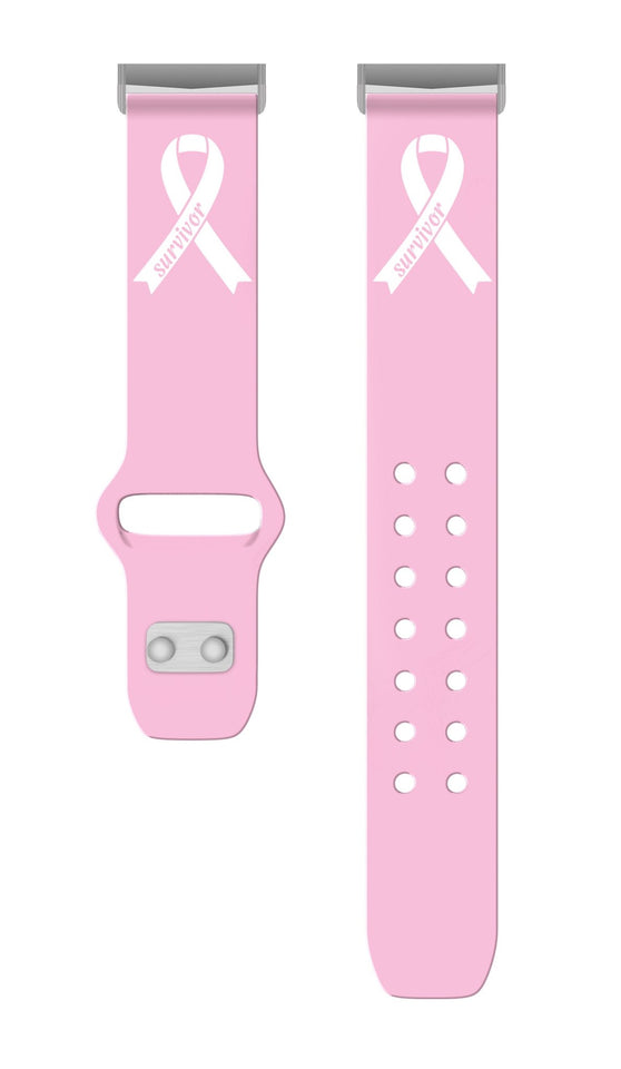 Breast Cancer Awareness HD Fitbit Versa 3 & Sense 1 Watch Band - Wear with style
