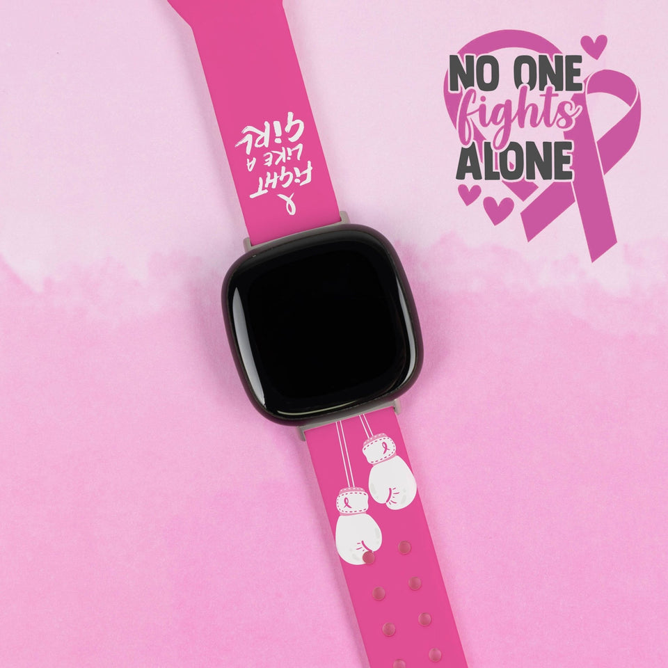 Breast Cancer Awareness HD Fitbit Versa 3 & Sense 1 Watch Band - Wear with style