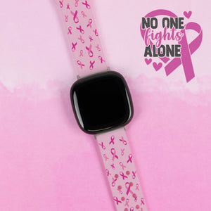 Breast Cancer Awareness HD Fitbit Versa 3 & Sense 1 Watch Band - Wear with style