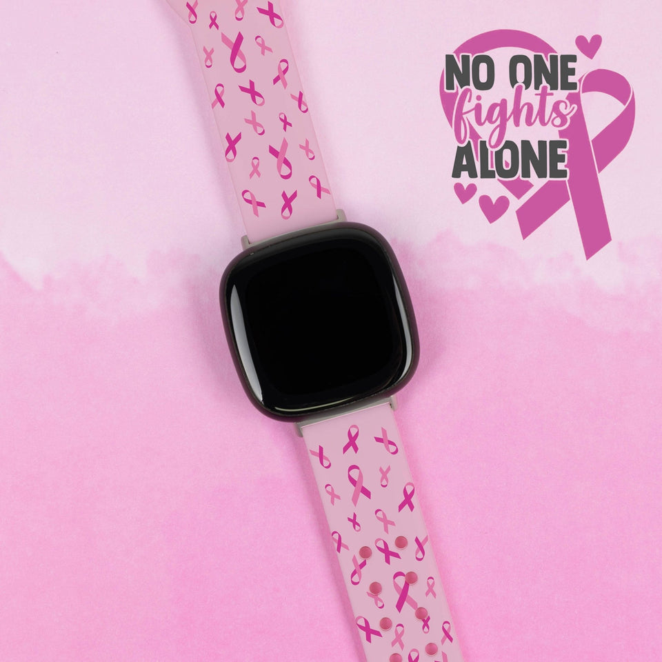 Breast Cancer Awareness HD Fitbit Versa 3 & Sense 1 Watch Band - Wear with style