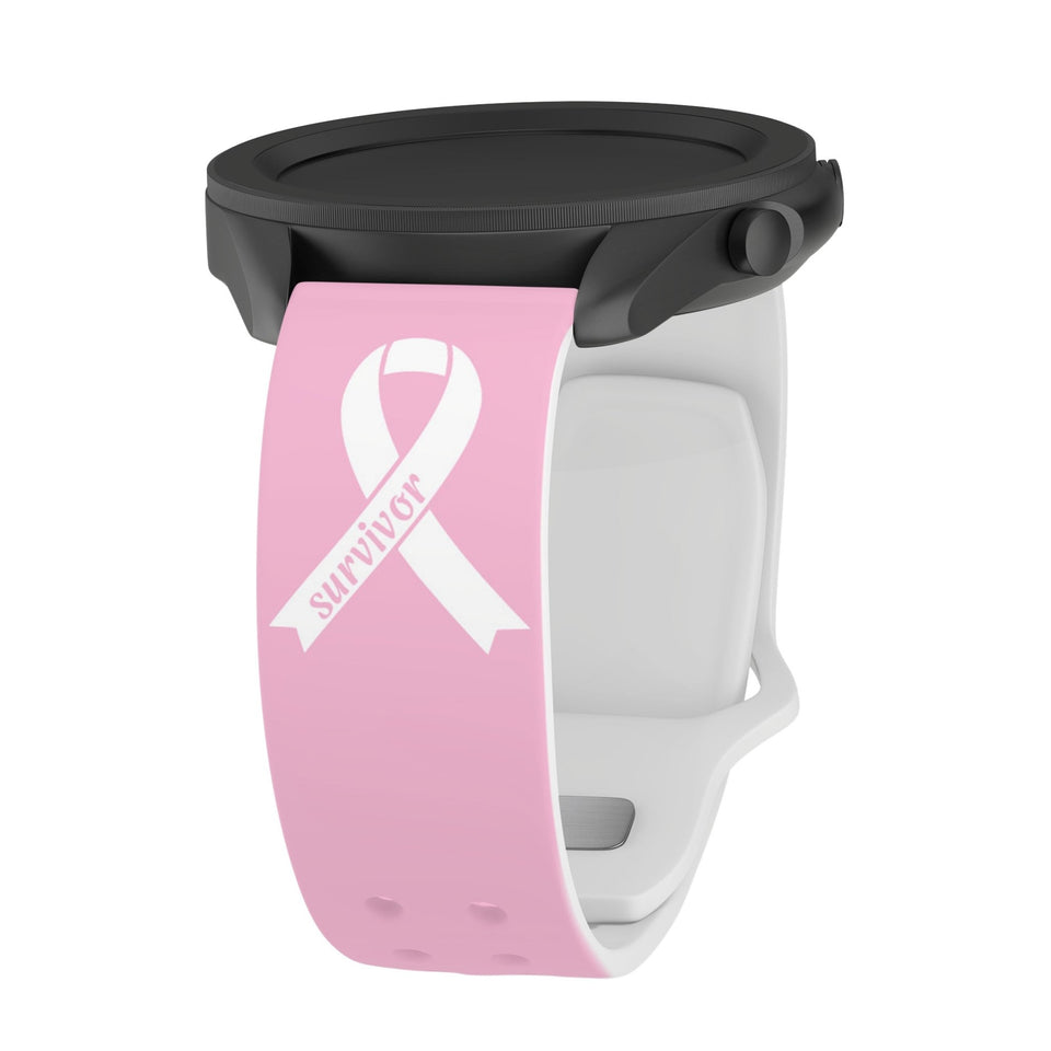 Breast Cancer Awareness HD Watchband for Samsung, Garmin, Fossil, and More - Wear with style