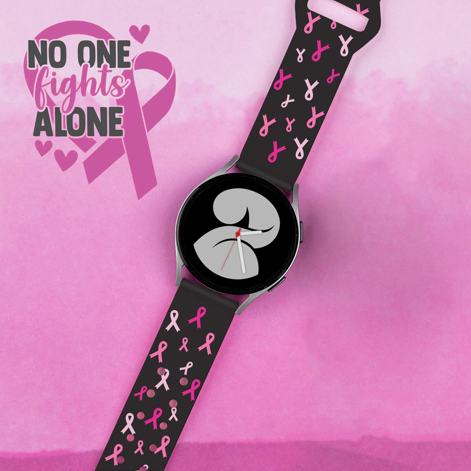 Breast Cancer Awareness HD Watchband for Samsung, Garmin, Fossil, and More - Wear with style