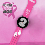 Breast Cancer Awareness HD Watchband for Samsung, Garmin, Fossil, and More - Wear with style