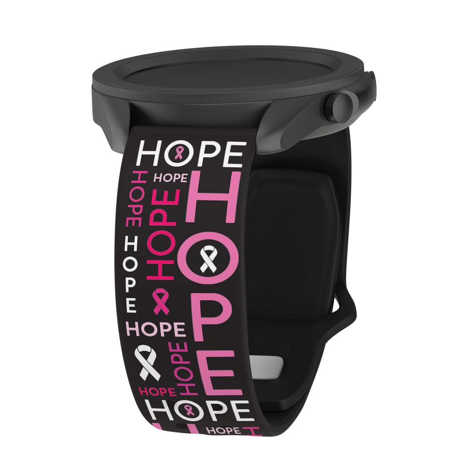 Breast Cancer Awareness HD Watchband for Samsung, Garmin, Fossil, and More - Wear with style