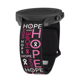 Breast Cancer Awareness HD Watchband for Samsung, Garmin, Fossil, and More - Wear with style