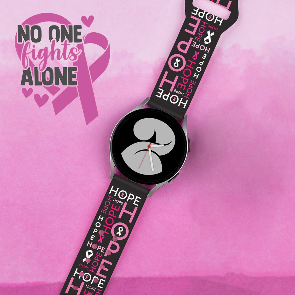 Breast Cancer Awareness HD Watchband for Samsung, Garmin, Fossil, and More - Wear with style