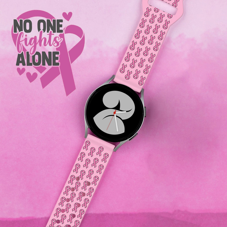Breast Cancer Awareness HD Watchband for Samsung, Garmin, Fossil, and More - Wear with style