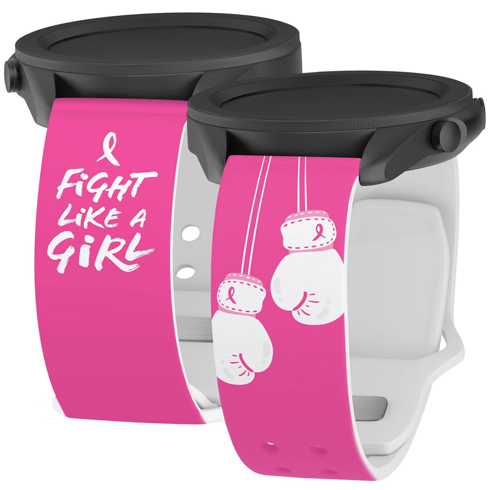 Breast Cancer Awareness HD Watchband for Samsung, Garmin, Fossil, and More - Wear with style