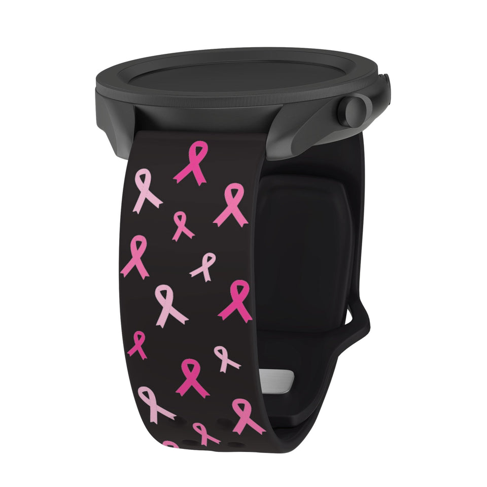 Breast Cancer Awareness HD Watchband for Samsung, Garmin, Fossil, and More - Wear with style