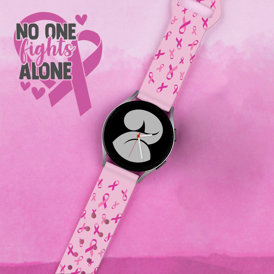 Breast Cancer Awareness HD Watchband for Samsung, Garmin, Fossil, and More - Wear with style